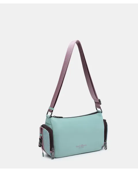 Bandolera Pepe Moll Hayler Aqua | Bolso Multibolsillos Ligero