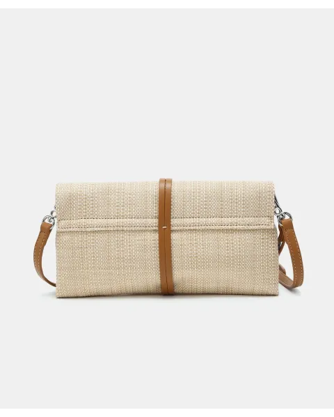 Bolso de Mano Pepe Moll Thalia Sand | Clutch Efecto Natural