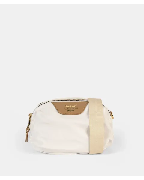 Bandolera Pepe Moll Leila White | Bolso Doble Compartimento