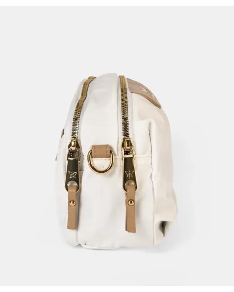 Bandolera Pepe Moll Leila White | Bolso Doble Compartimento