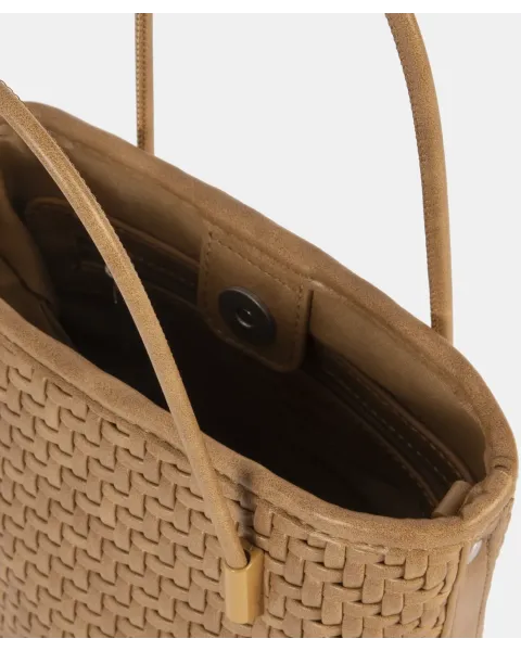 Bolso de Hombro Trenzado Pepe Moll Katie Sand | Doble Asa
