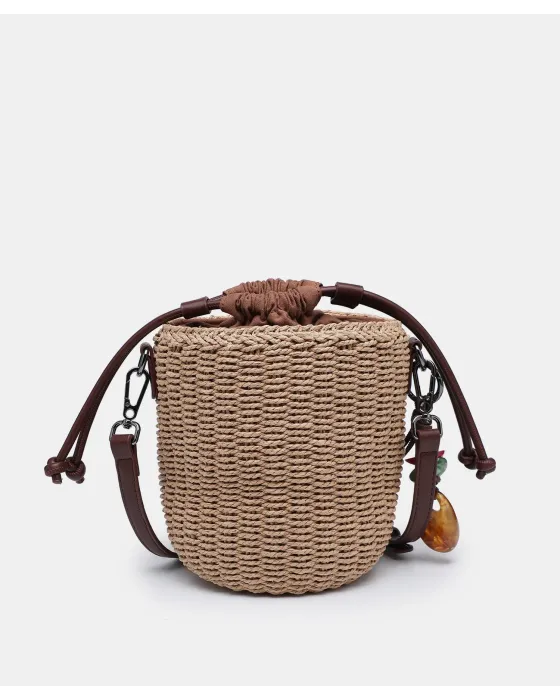 Bandolera Pepe Moll Alaska Brown | Bolso Saco Trenzado 2