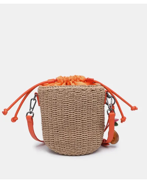 Bandolera Pepe Moll Alaska Orange | Bolso Saco Naranja Trenzado
