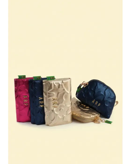 Cartera Metalizada Agatha Ruiz de la Prada | Billetero Iconos Relieve