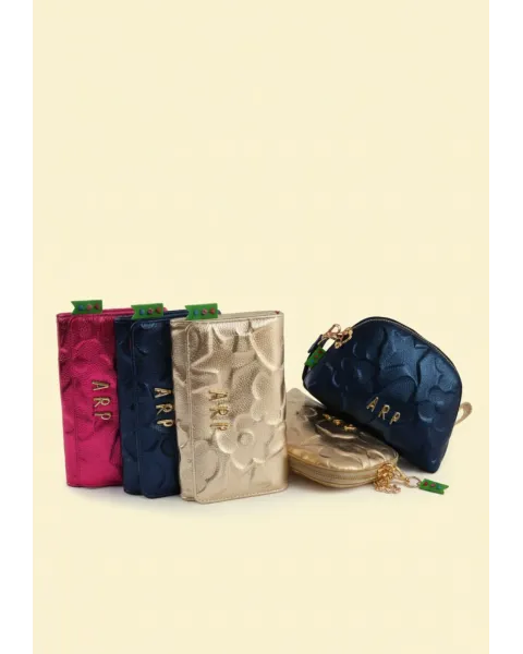 Cartera Metalizada Agatha Ruiz de la Prada | Billetero Iconos Relieve