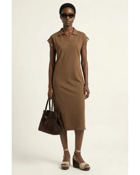 Vestido Polo Camel Lolitas&L | Detalles Militares Dorados