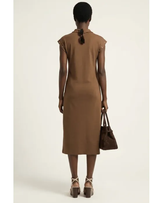 Vestido Polo Camel Lolitas&L | Detalles Militares Dorados 2