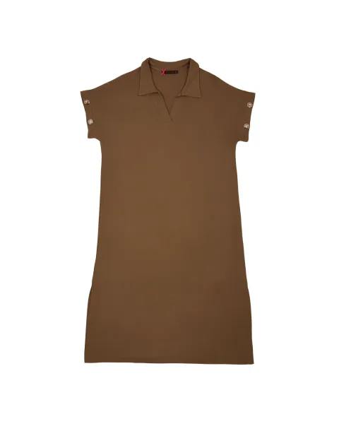 Vestido Polo Camel Lolitas&L | Detalles Militares Dorados