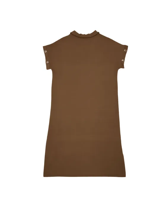 Vestido Polo Camel Lolitas&L | Detalles Militares Dorados