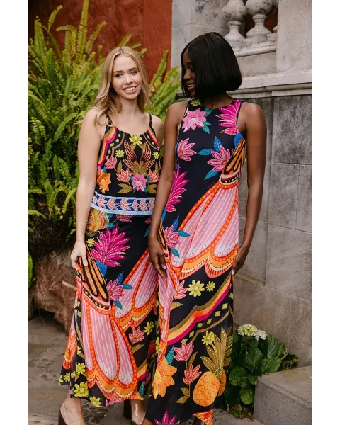 Vestido Malalá Compañía Largo Estampado Floral Posicionado | Maldita