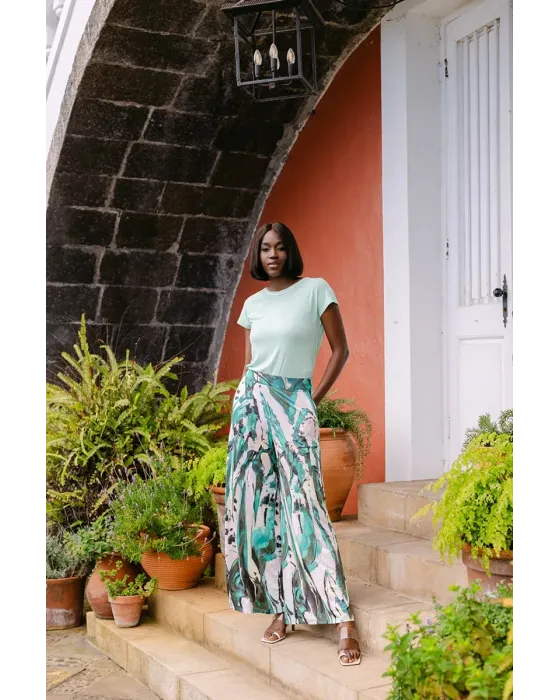 Pantalones Malalá Alom | Estilo Palazzo Estampado Arty | Maldita 2
