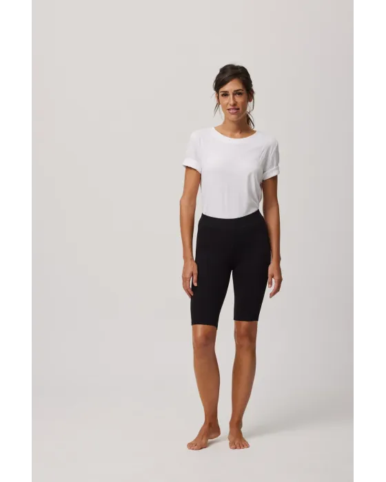 Leggings Cortos Ysabel Mora Cotton Nature Negro