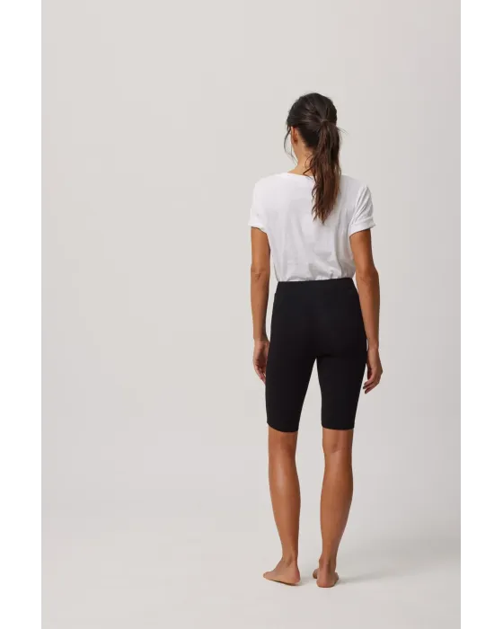 Leggings Cortos Ysabel Mora Cotton Nature Negro