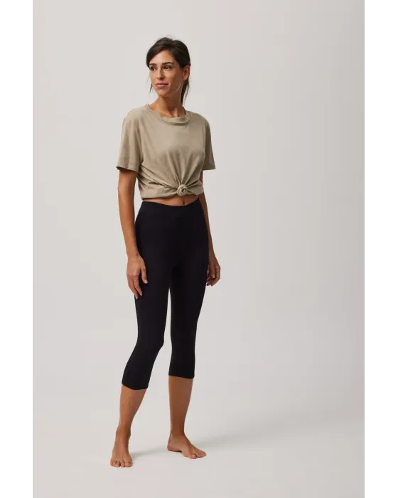 Leggings Pirata Ysabel Mora Cotton Nature Negro