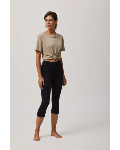 Leggings Pirata Ysabel Mora Cotton Nature Negro