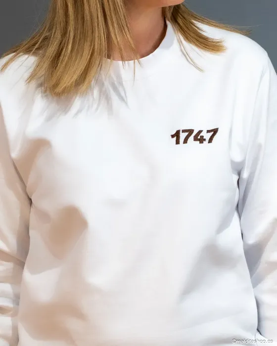 Sudadera Cedeira 1747 Alma y Origen Blanca | Diseño Exclusivo Unisex