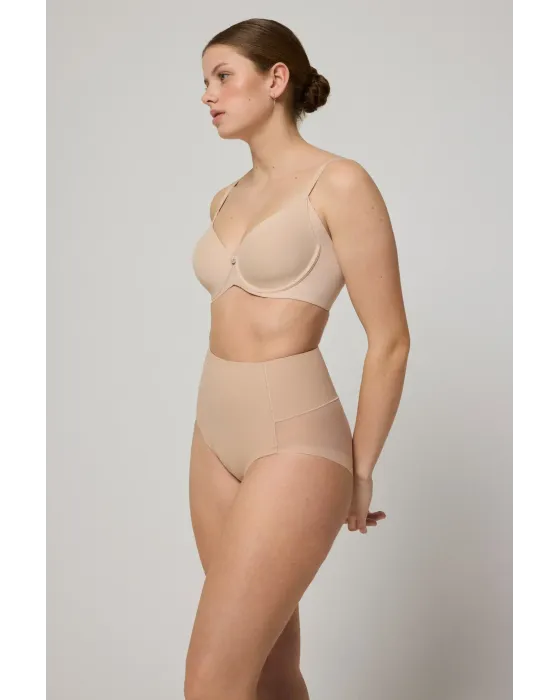 Braguita Alta Reductora Ysabel Mora Tul Nude | Invisible