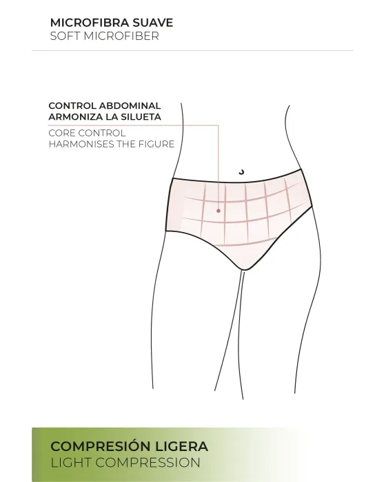 Braguita Reductora Ysabel Mora Tul Negro | Efecto Vientre Plano