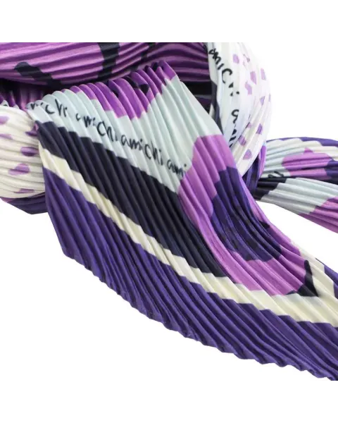 Pañuelo Amichi Estampado Floral Silvestre Ribete Fucsia | Cuadrado