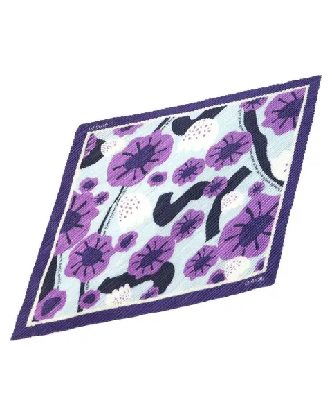 Pañuelo Amichi Estampado Floral Silvestre Ribete Fucsia | Cuadrado
