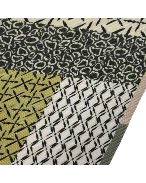 Pañuelo Amichi Plisado Mix Patchwork Oliva y Leopardo | Plissé Chic