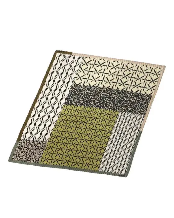 Pañuelo Amichi Plisado Mix Patchwork Oliva y Leopardo | Plissé Chic