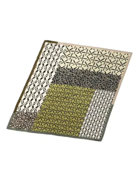 Pañuelo Amichi Plisado Mix Patchwork Oliva y Leopardo | Plissé Chic