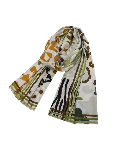 Pañuelo Amichi Estampado Mix Animal Safari Caqui | Look Boho