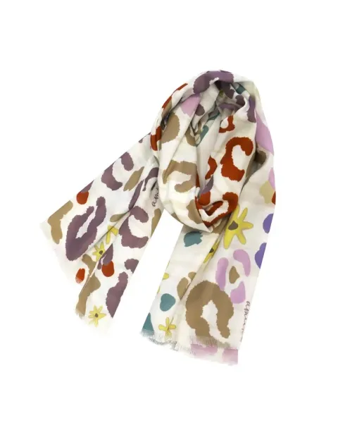 Pañuelo Amichi Mix Leopard & Flowers Multicolor | Estilo Boho