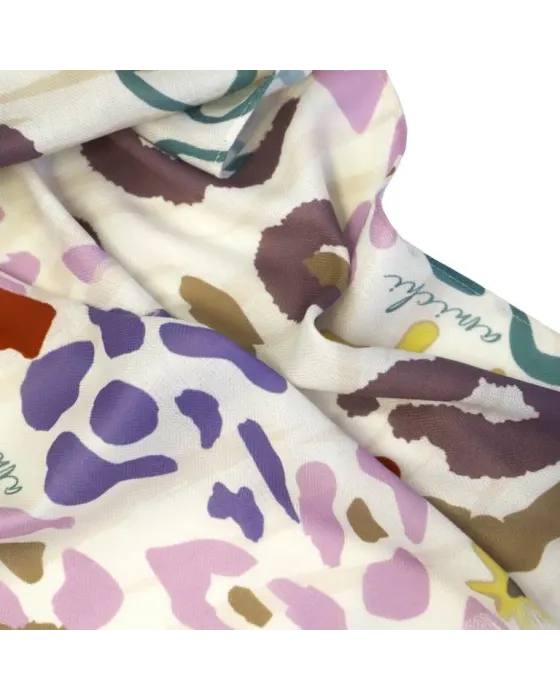 Pañuelo Amichi Mix Leopard & Flowers Multicolor | Estilo Boho