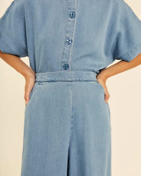 Pantalón Ancho Pepaloves Denim | 100% Tencel Sostenible | Maldita