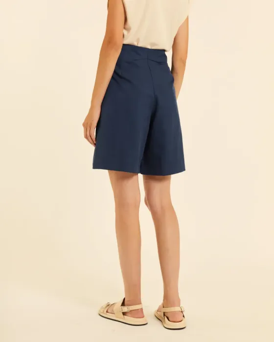 Bermudas con Botones Pepaloves Azul | Rayón y Tencel | Maldita