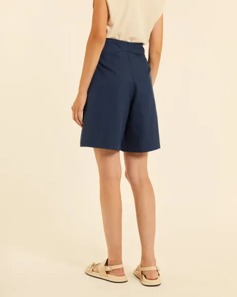 Bermudas con Botones Pepaloves Azul | Rayón y Tencel | Maldita