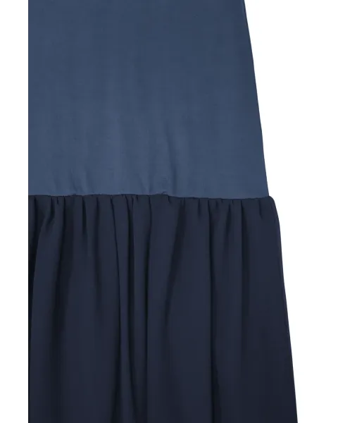 Vestido Lolitas&L Cerezas 3D | Vestido Azul Marino Midi con Bordado Relieve | Maldita