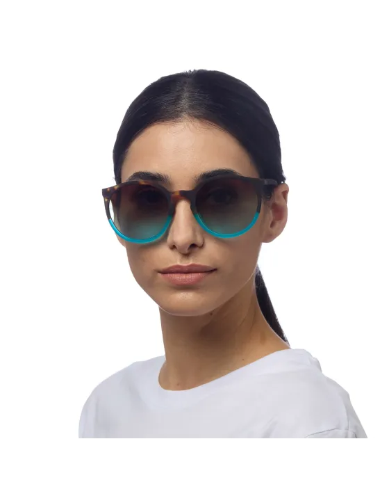 Gafas de Sol Okkia Berlino Habana y Azul | Montura Soft Touch y Filtro UV 400 | Maldita