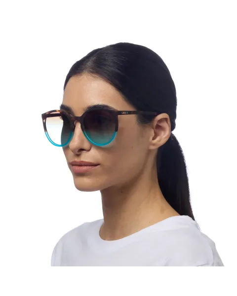 Gafas de Sol Okkia Berlino Habana y Azul | Montura Soft Touch y Filtro UV 400 | Maldita