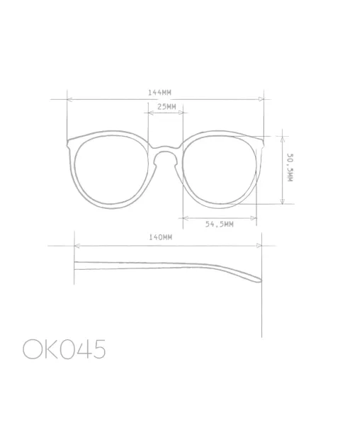 Gafas de Sol Okkia Berlino Habana y Azul | Montura Soft Touch y Filtro UV 400 | Maldita