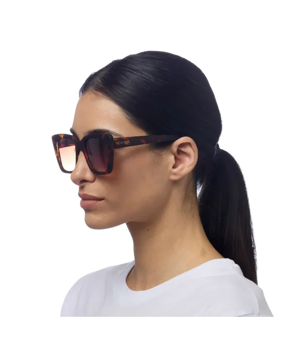 Gafas de Sol Okkia Elba Classic Havana | Montura Carey Soft Touch UV 400 | Maldita