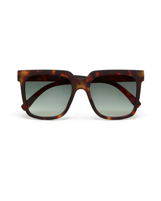 Gafas de Sol Okkia Roma Classic Havana Lentes Verdes | Montura Soft Touch UV 400 | Maldita