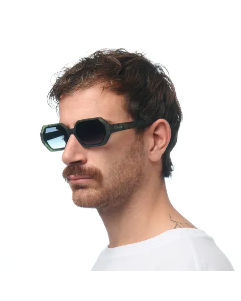 Gafas de Sol Okkia Andrea Kale Havana | Montura Cuadrada Soft Touch UV 400 | Maldita