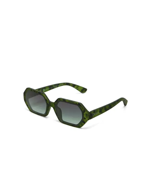 Gafas de Sol Okkia Andrea Kale Havana | Montura Cuadrada Soft Touch UV 400 | Maldita