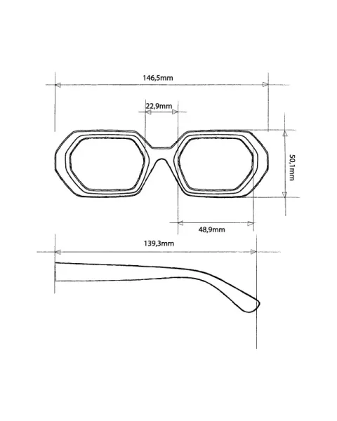 Gafas de Sol Okkia Andrea Kale Havana | Montura Cuadrada Soft Touch UV 400 | Maldita