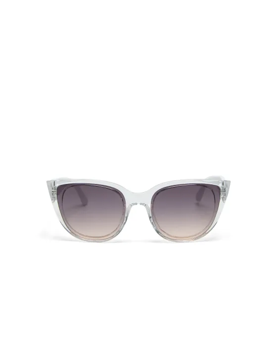 Gafas de Sol Okkia Silvia Clear Lentes Negras | Montura Transparente Soft Touch UV 400 | Maldita