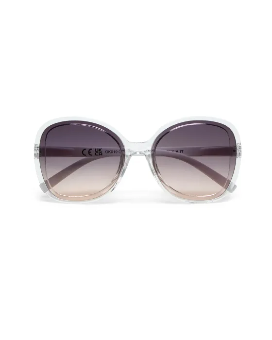 Gafas de Sol Okkia Anna Clear Lentes Negras | Montura Transparente Soft Touch UV 400 | Maldita