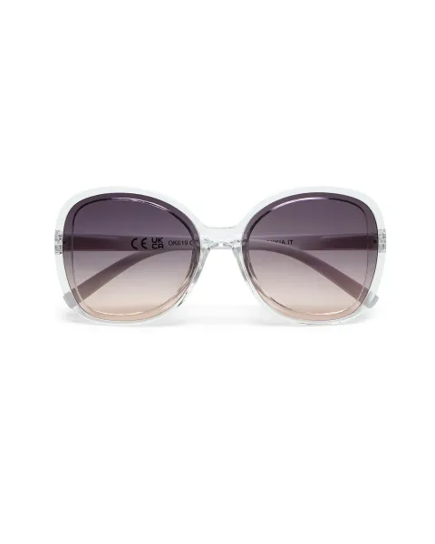 Gafas de Sol Okkia Anna Clear Lentes Negras | Montura Transparente Soft Touch UV 400 | Maldita