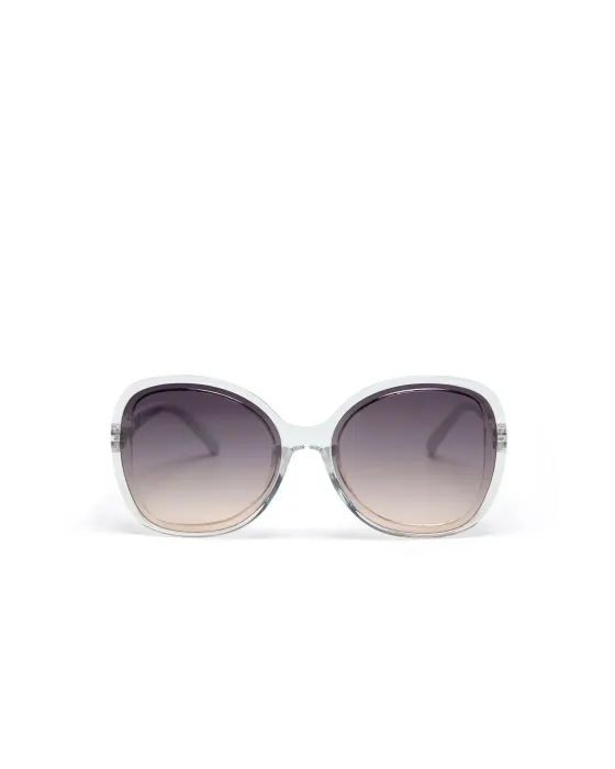 Gafas de Sol Okkia Anna Clear Lentes Negras | Montura Transparente Soft Touch UV 400 | Maldita