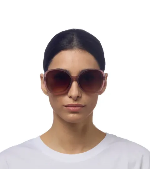 Gafas de Sol Okkia Anna Pink Havana | Montura Redonda Soft Touch UV 400 | Maldita