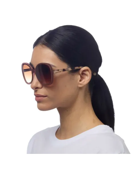 Gafas de Sol Okkia Anna Pink Havana | Montura Redonda Soft Touch UV 400 | Maldita