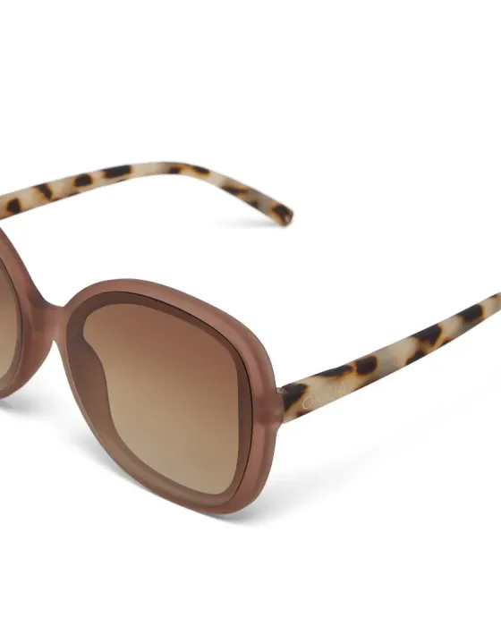 Gafas de Sol Okkia Anna Pink Havana | Montura Redonda Soft Touch UV 400 | Maldita