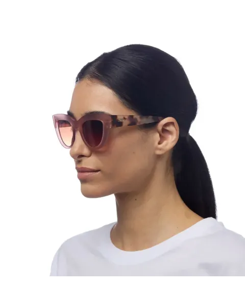 Gafas de Sol Okkia Claudia Pink Havana | Estilo Cat Eye Soft Touch UV 400 | Maldita